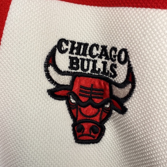 Vintage Pro Player Chicago Bulls 90s Warm Up Button Down Shirt Jersey XL - Picture 7 of 12